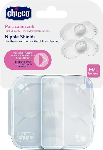 [20603]  CHICCO Skint To Skin Silicone Nipple Shield M/L 0473