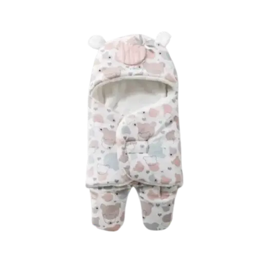 [6047] Padded Velvet Baby Carrier with Fur 25163 + 25156