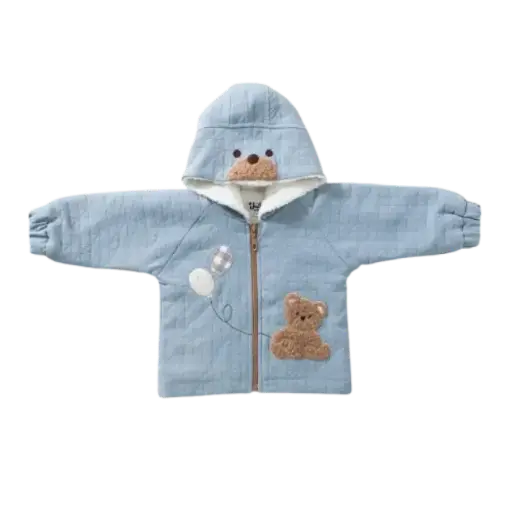 [6057] Padded Fur Jacket 18087