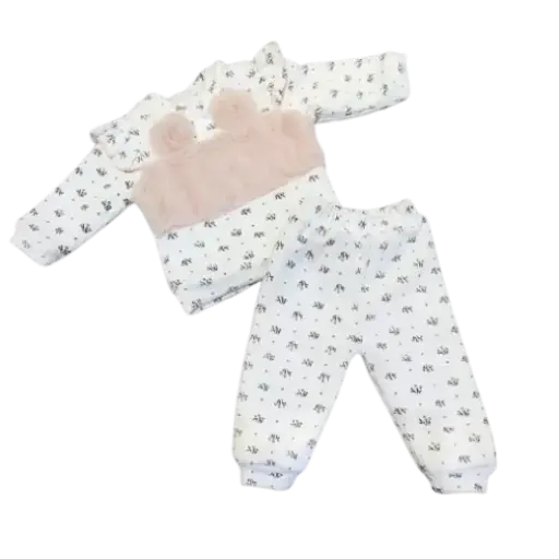 [10907] Pajama 2pcs Padded Velvet Set17542 