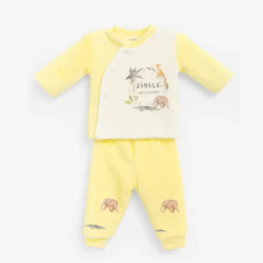 [6133] Padded Fleece Pajamas 0259