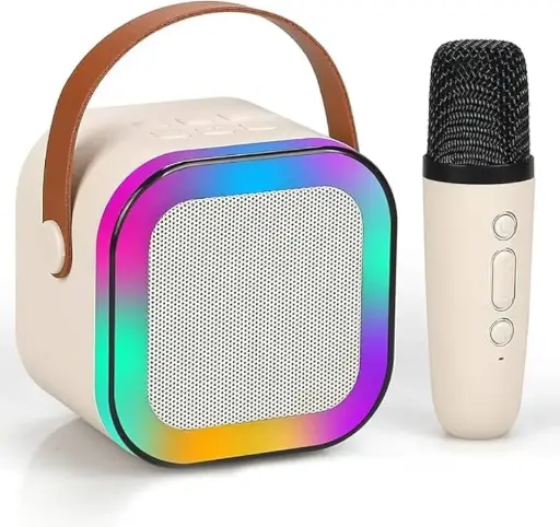 [10404] Speaker System with Wireless Microphone RGB Lights & Lossless Sound