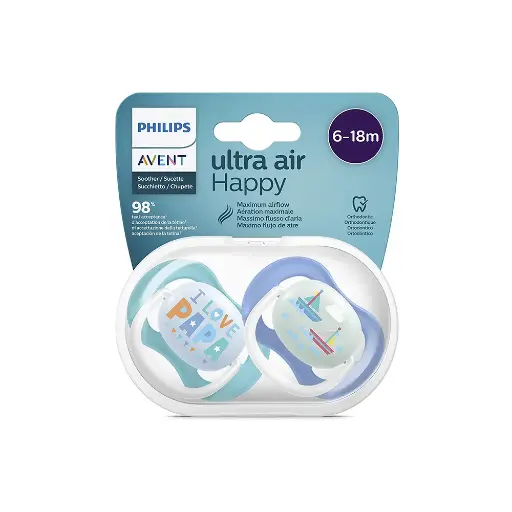 [2363] Philips Avent Pacifier Ortho Decorated 6-18m 2Pack 080/03