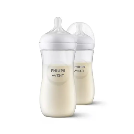 [2351] Philips Avent Natural Response Bottle 3m+ 330ml 2Pack 906/02