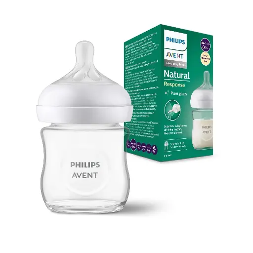 [10537] Philips Avent Response Bottle Glass 0M+ 120ml 1pack 930/01 