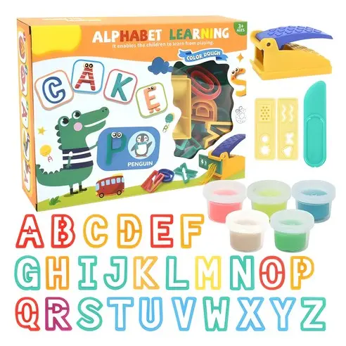 [3604] Alphabet learning clay in box A34-345 