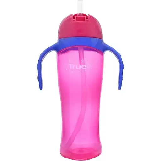 [10490] True Gold Straw Cup 330ml 12m+ with handles 4139