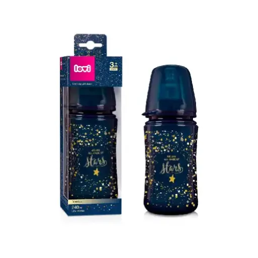 [493] Baby bottle Stardust 3m+ 240ml slow 1pc 21/585