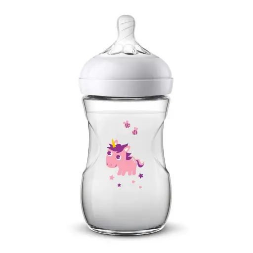 [10544] Philips Avent Natural Bottle 260ml  unicorn 1M+ 070/25 