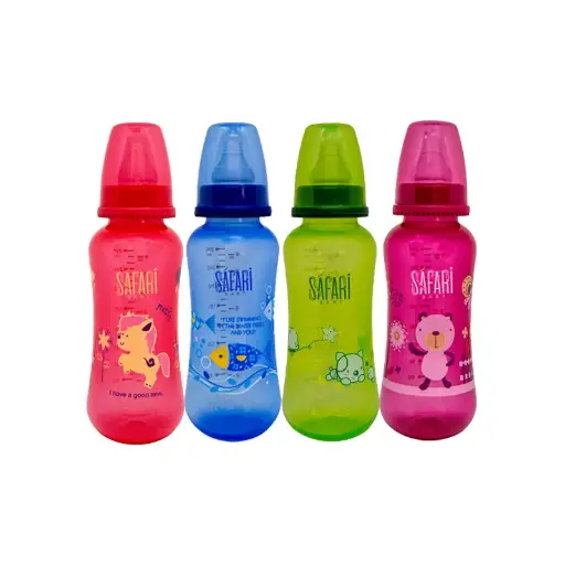 [459] SAFARI Standard colored feeding bottle 270ml 6-12m S440