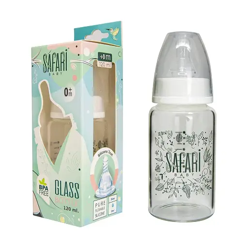 [10230] Safari glass bottle 120ml 1pcs +0m S480 