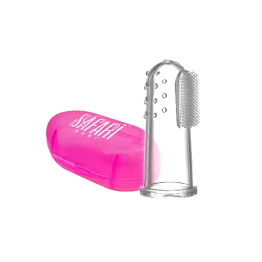 [474] SAFARI Soft silicone toothbrush + container S561 