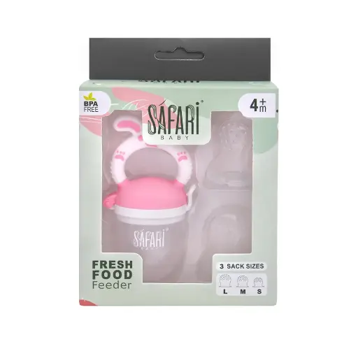 [475] وحدة تغذية فواكه سيليكون سفاري مع 3 أحجام احتياطية