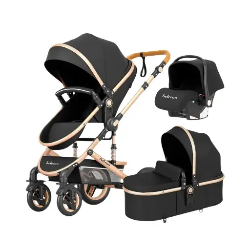 [10080] belecoo 530w stroller + Carseat 