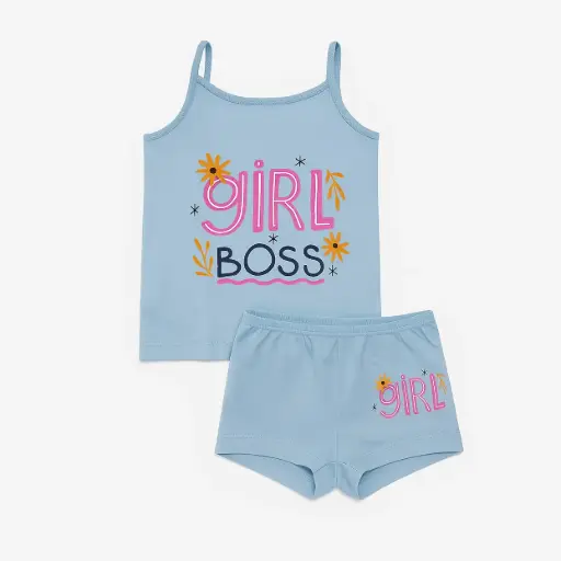 [20127] flanel set girl1738