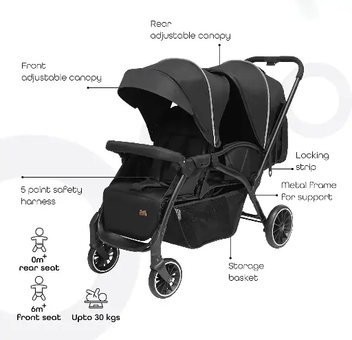 [10089] kidilo lb200 twins stroller