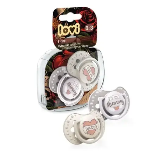 [1991] lovi silicone dynamic soother 0-3m 2pcs 22/866