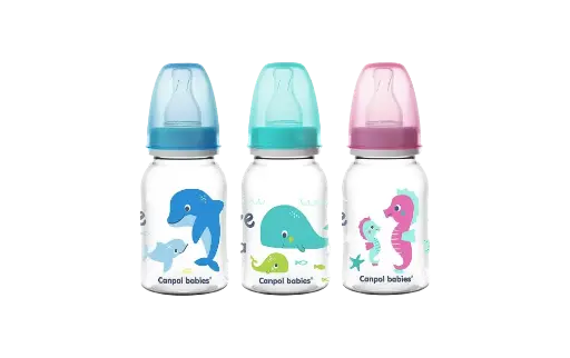 [11083] Canpol babies Narrow Neck Bottle 120ml LOVE & SEA 59/300