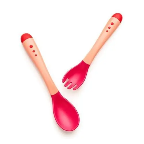 [10201] SAFARI Color changing fork & spoon s722 