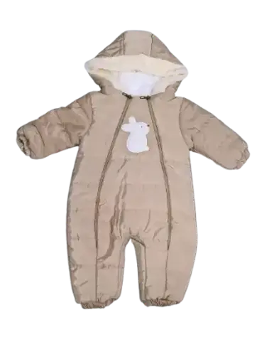 [11272] Baby rabbit Long-Sleeved Fleeced Overall