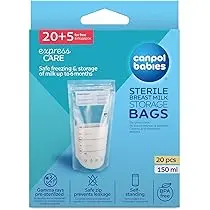 [1834] Canpol babies Breast Milk Storage Bags 20+5 free pcs 150ml 70/001
