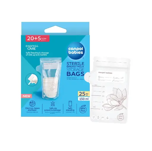 [1834] Canpol babies Breast Milk Storage Bags 20+5 free pcs 150ml 70/001