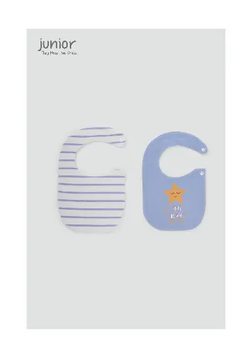 [2903] بافتة 2 قطعة مطبوعة Blue Stripe328-24