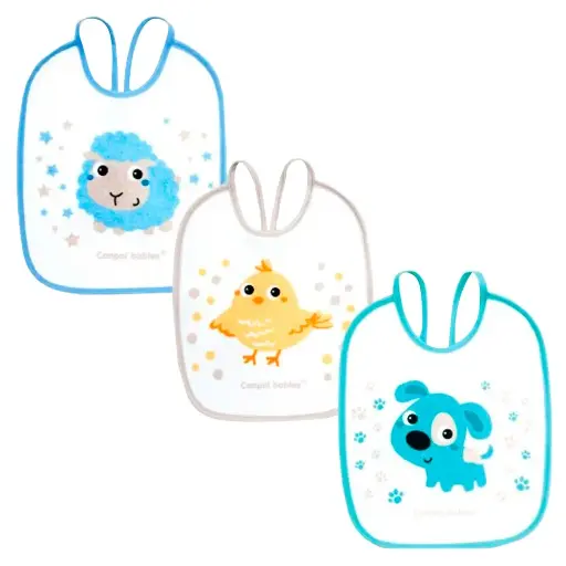 [1629] Canpol babies Set of Waterproof Terry Bibs 3 pcs BUNNY & COMPANY 2/103