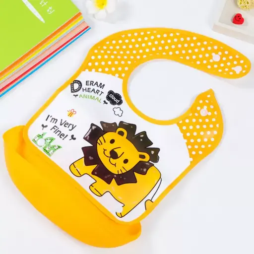 [11328] Bib with pocket and capsules 824