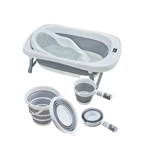 [2557] bathtub toimoys with bucket, thermometer, water jug ym018