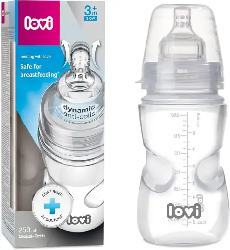 [11135] LOVI medical bottle 250ml with teat 3m+ 21/562
