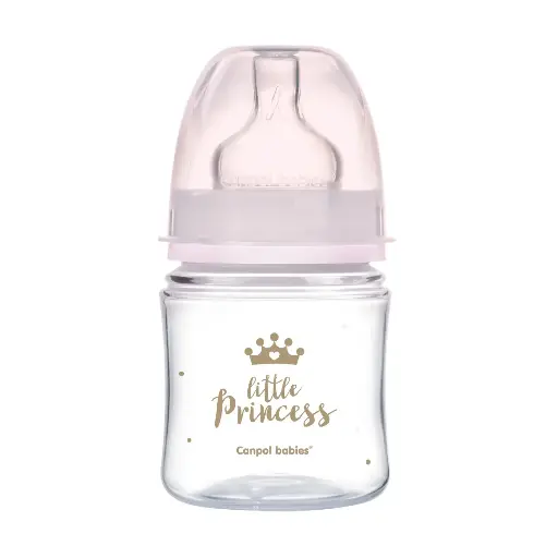 [11045] Canpol babies EasyStart Anti-colic Wide Neck Bottle 120ml PP ROYAL BABY 35/233