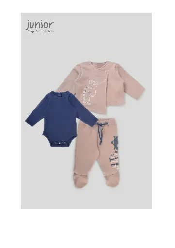 [2896] طقم 3 قطع الديناصور الصغير 294-24