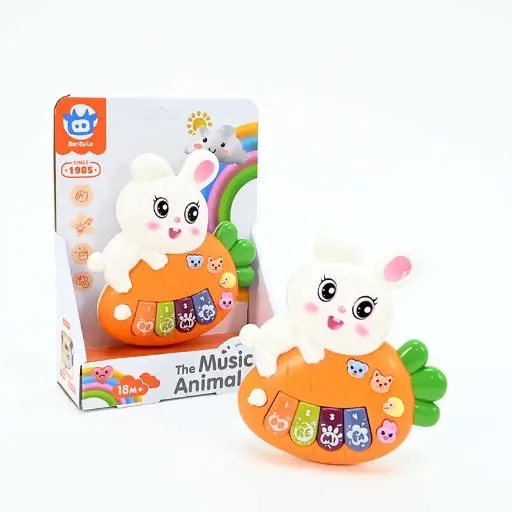 [4680] Rabbit Musical Piano Animal 8805