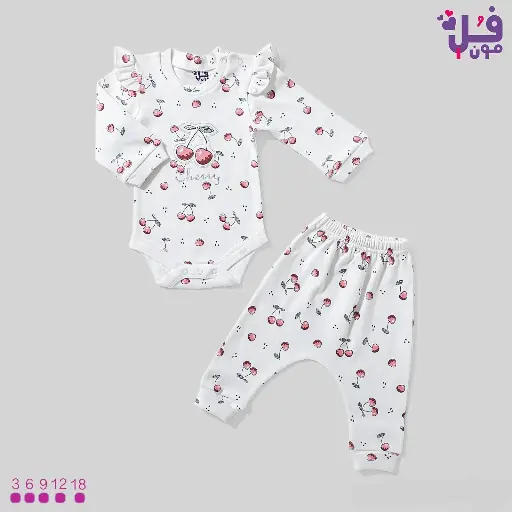 [2991] بيجامة انترلوك بدي تشيري17429