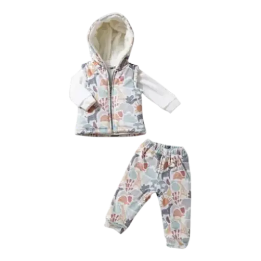 [11206] FULL MOON Heidi pajamas 3 pieces,animals cartoon vest 17410