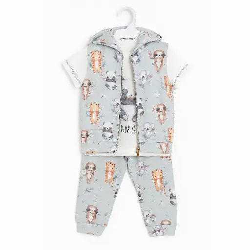 [4726] Pajamas 3-piece 17494