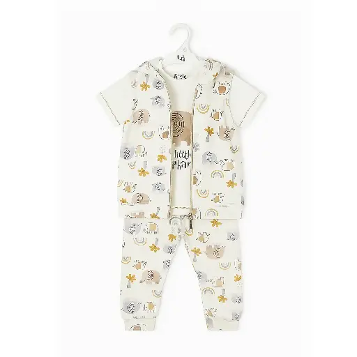 [12009] Pajamas 3-piece Baby Elephant 17476