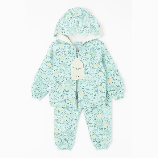 [11891] Pajamas 2-piece zip-up 17478