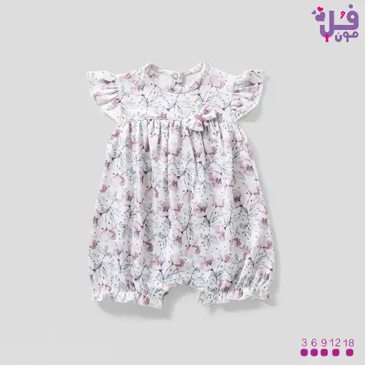 [11765] Short Salopette with Rose Flowers 15882