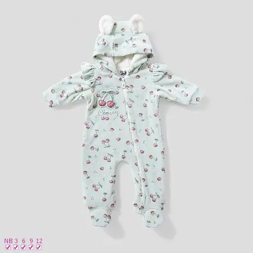 [3037]  Velvet jumpsuit lined with fur 15837