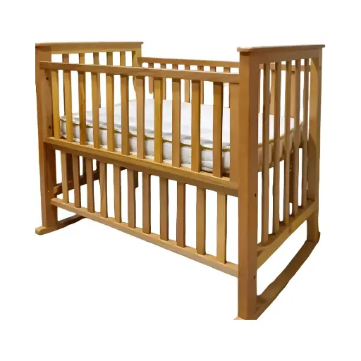 [2551] Wooden bed mix 110x70cm