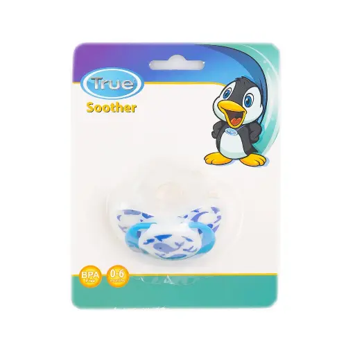 [395] True silicon pacifier cherry shap 0m+ with cover 9419 