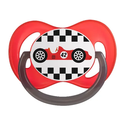 [11004] Canpol babies Soother Silicone Symmetrical Soother 0-6m Racing  22/571