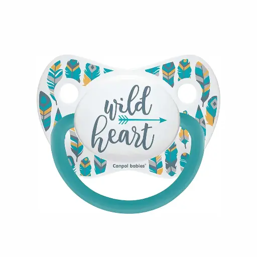 [1724] Canpol babies Silicone Orthodontic Soother 0-6m WILD NATURE 23/285