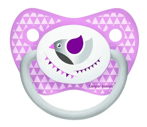 [1719] Canpol babies Silicone Orthodontic Soother 6-18m Let's Celebrate 23/280