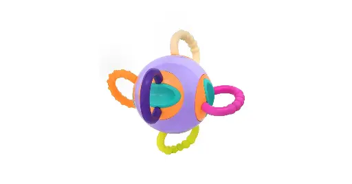 [425] True Rounded Rattle with rubber handles 4140 