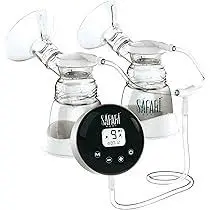 [3875] Safari Double Electric Breast pump 9 suction Levels 2 modes stimulation & expression s902