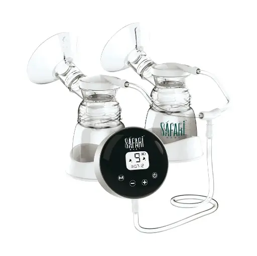 [3875] Safari Double Electric Breast pump 9 suction Levels 2 modes stimulation & expression s902