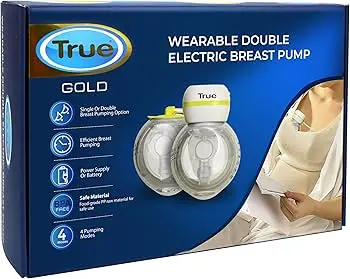 [3880] TRUE Gold Wearable double electric Hand-free breast pump 4909